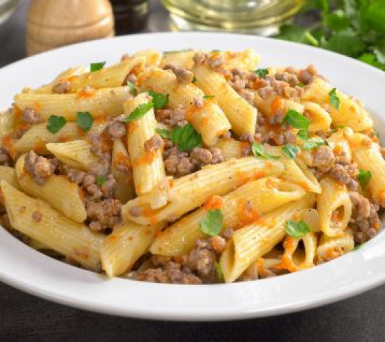 Макароны по-флотски с говядиной